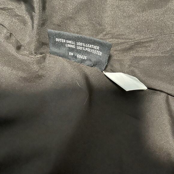 Vintage Wilsons Leather Brown Fitted Jacket Small - Picture 9 of 12